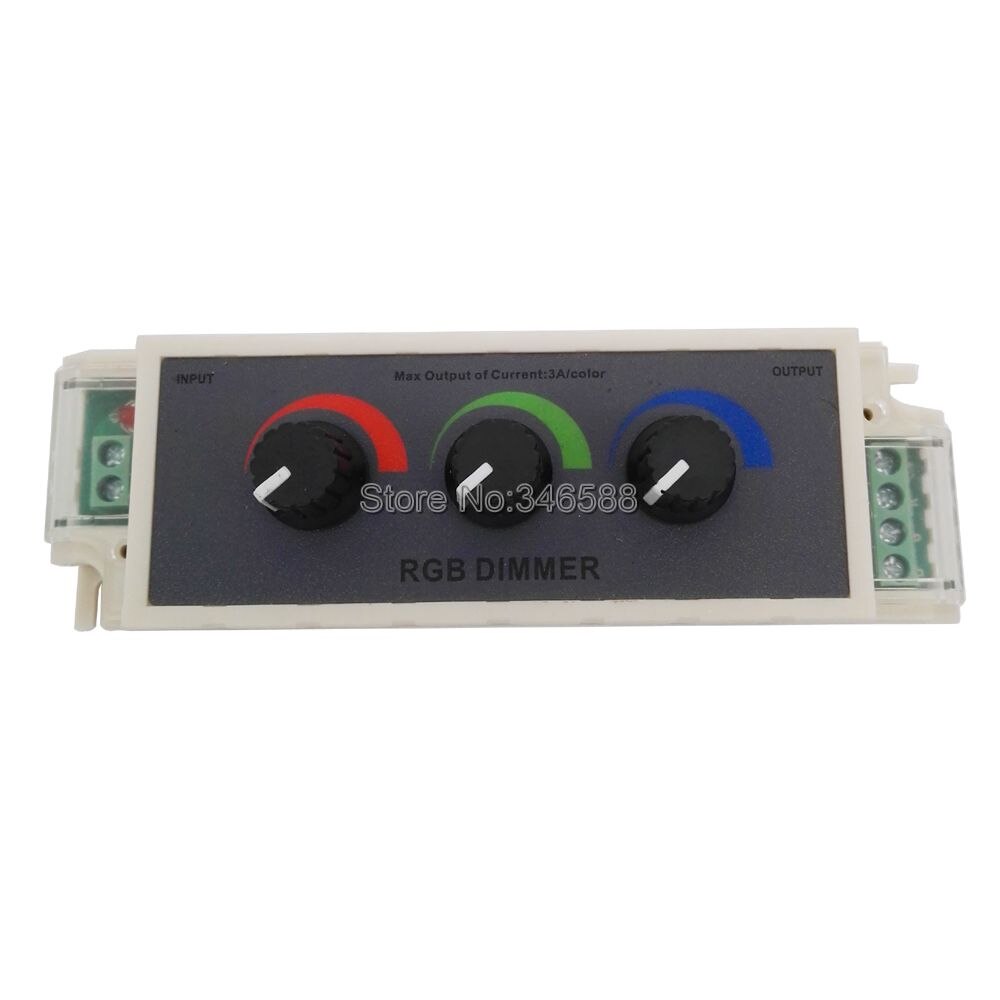 DC12V - 24V 9A RGB Controller 3 Channel RGB LED Dimmer Controller for 3528 5050 RGB LED Strip Light