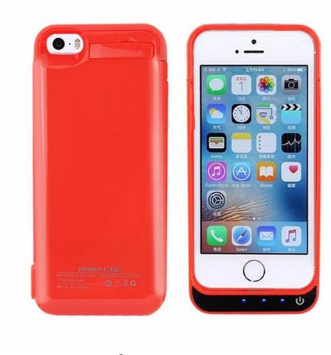 NENG 4200mAh External Backup Battery Charger Case for IPhone 5 5s 5C SE 8 Colours Power Bank Pack Stand Powerbank: 8