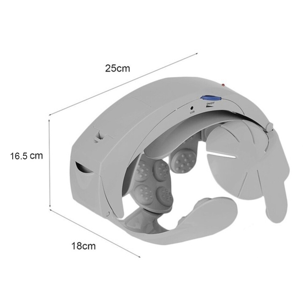 Massaggiatore elettrico ricaricabile intelligente Relax massaggio casco massaggiatore alleviare la pressione migliorare lo strumento di memoria