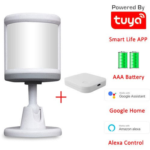 Zigbee Smart Body Sensor With Foot Stand Motion Sensor Detection With Tuya Alexa Human Body Movement Detect Smart PIR Sensor