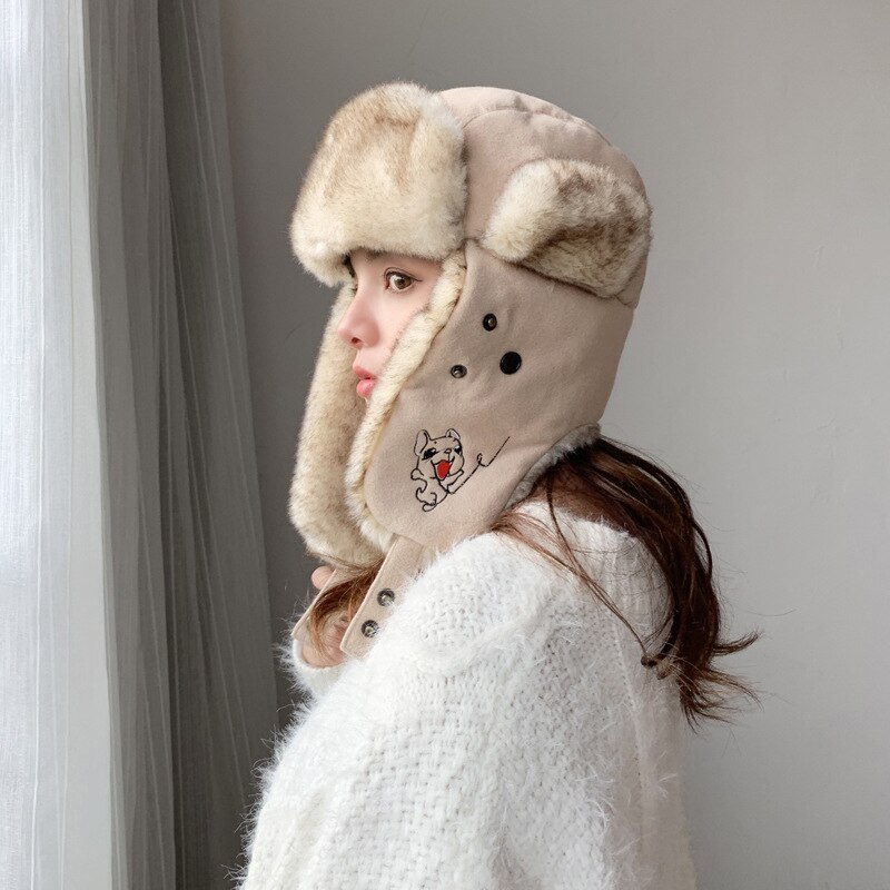 4 Kleuren Beschikbaar Mode Zoete Effen Outdoor Leuke Vrouwen Hoed Winter Warm Leuke Comfortabele Verse Vintage Bommenwerper Hoed