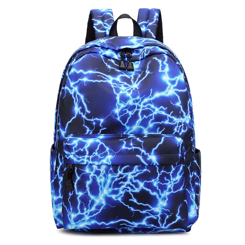 Atinfor Nylon Frauen Wasserdichte Rucksack Mädchen Täglichen Buch Tasche Schule Taschen für Teenager: Blau
