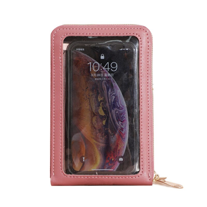 Crossbody Mobiel Beurs Schoudertassen Vrouwen Multi-Functionele Touchscreen Tas Rfid Blocking Card Portemonnee Vrouwelijke Messenger Bag