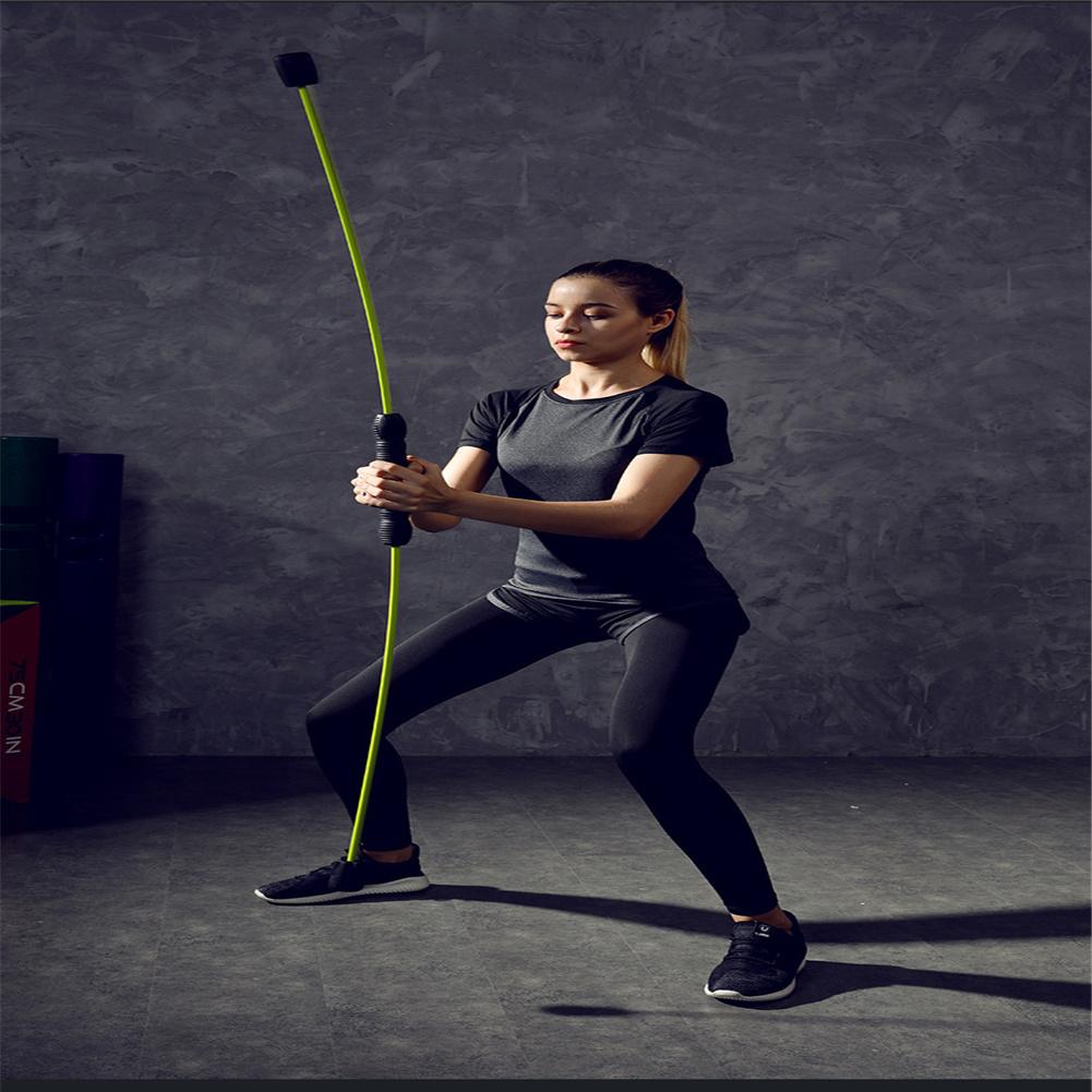 Detachable Elastic Rod Fitness Pole Gym Stick Elasticity Arm Vibrating Rod brazo elástico, varilla vibradora para Yoga