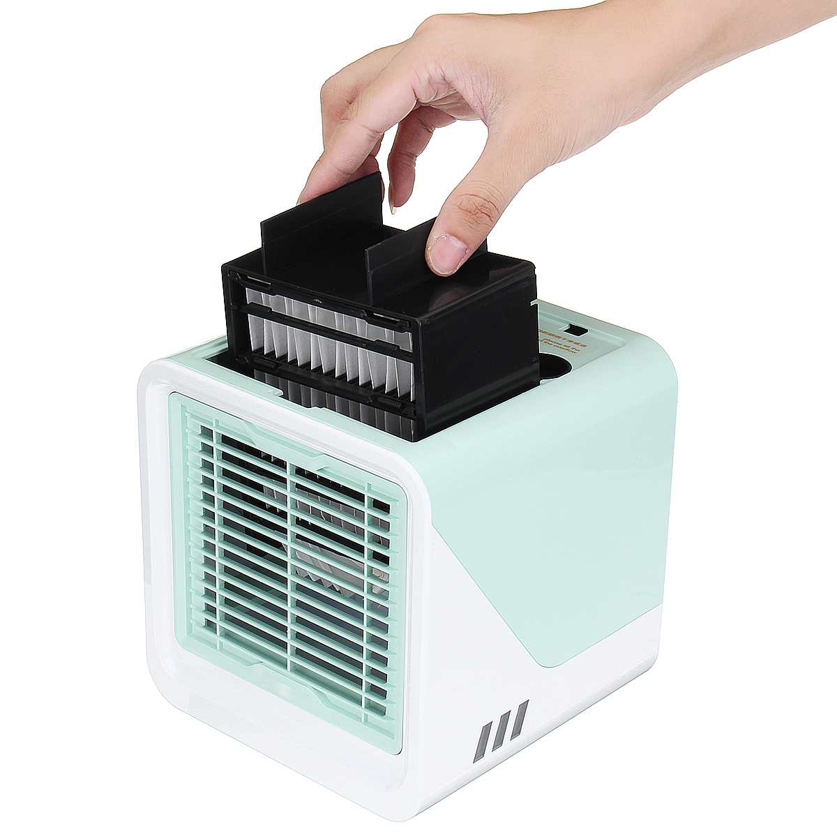 Kätevä minikannettava ilmanpuhdistin ilmastointilaite ilmankostutin ilmanjäähdytin tilaa helppo viileä puhdistaa iso tuuletin kotitoimisto
