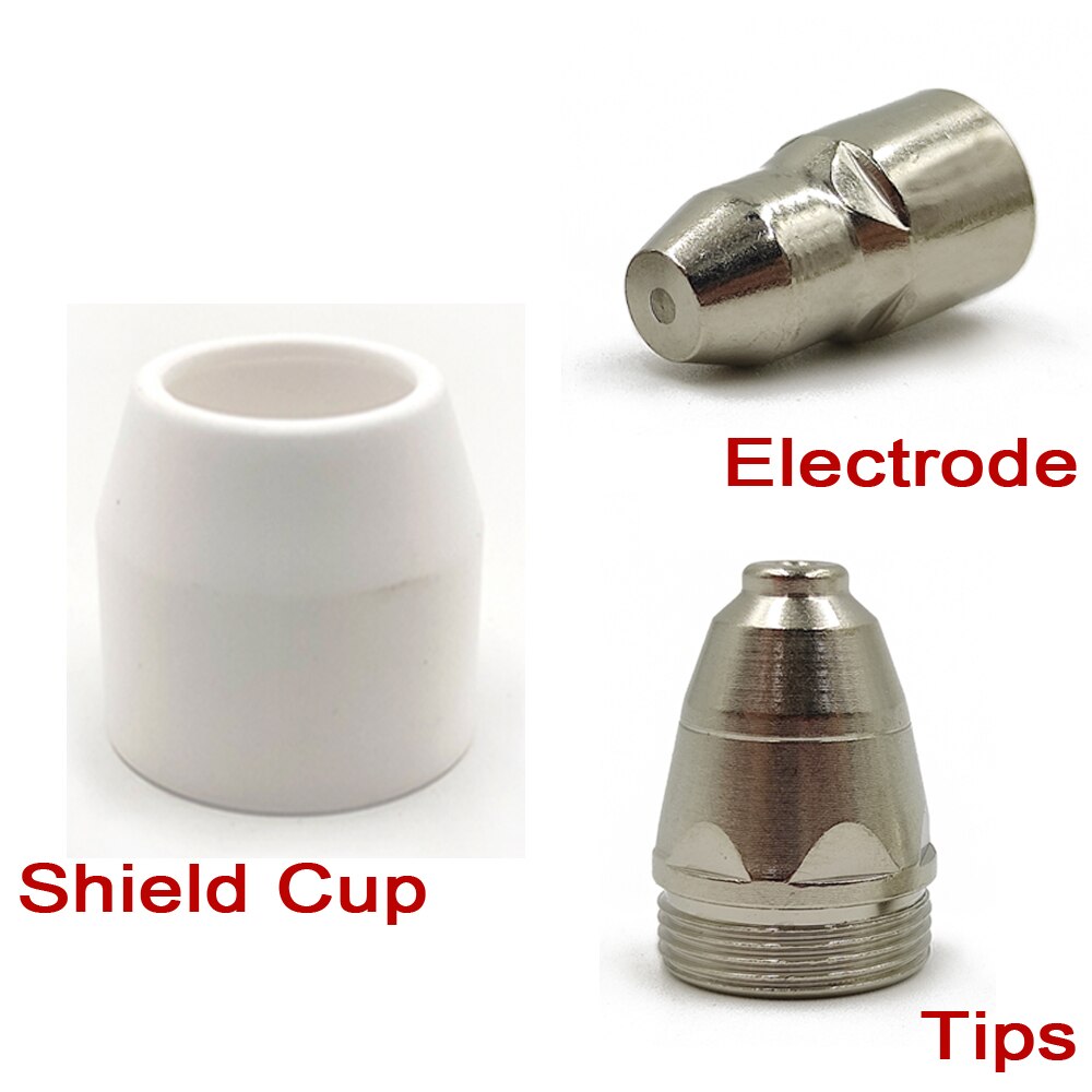 25 Stuks P80 Plasma Lassen Snijbrander Verbruiksartikelen Snijden Cnc 60A 80A 100A P80 Plasma Toorts Schild Cup Tip Elektrode nozzle