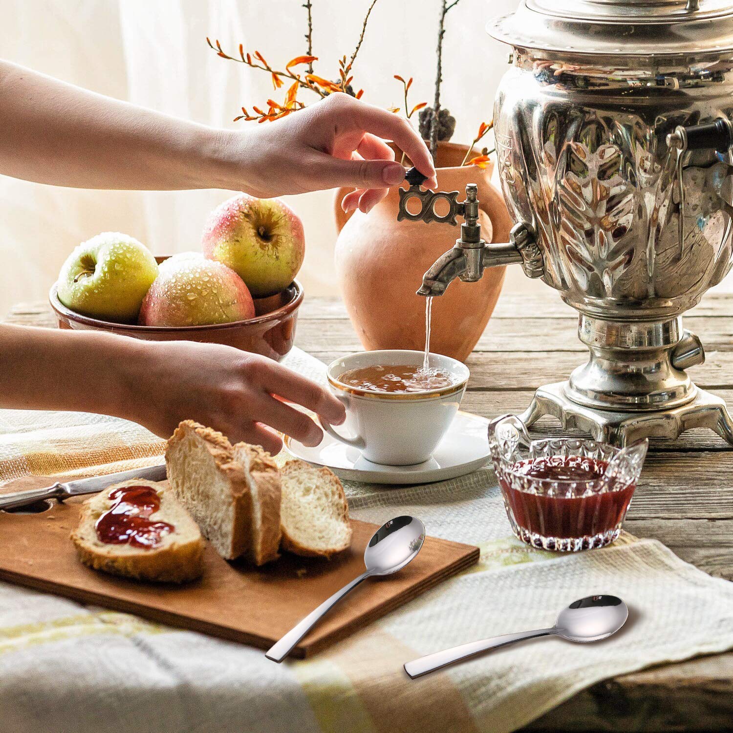 8 STUKS 8Inch Roestvrij Staal Diner Lepels Servies Set Bestek Set Voor Eetkamer Keuken