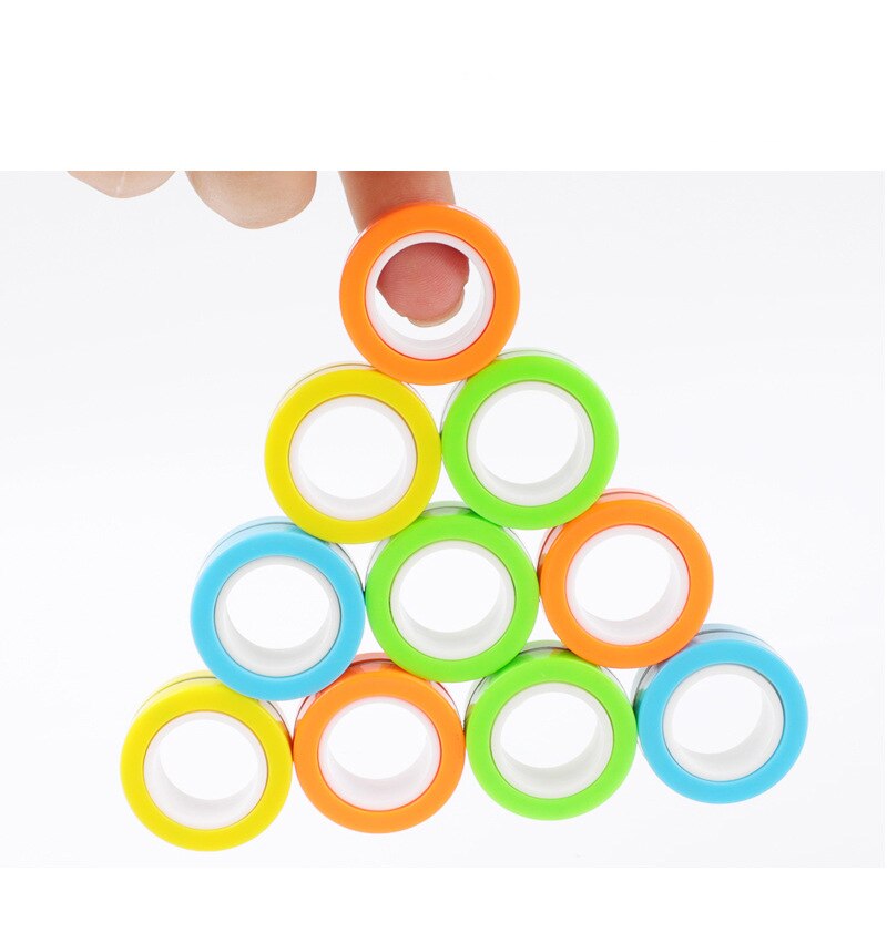 magnetische Ringe Anti-betonen betonen Linderung Ring Für Autismus ADHS Angst Linderung Fokus Dekompression Armbinde Ring