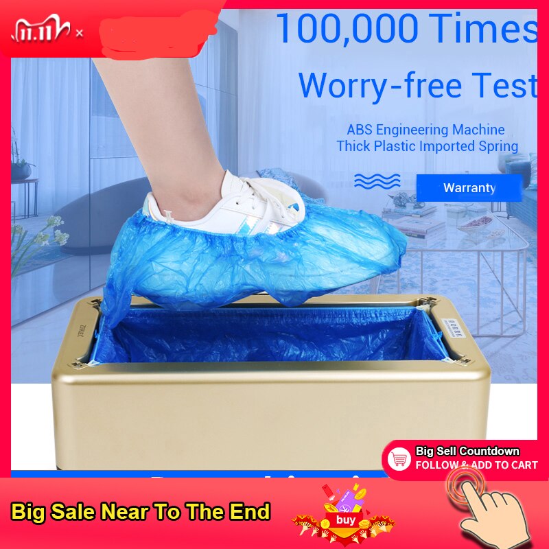 Máquina automática para cubrir zapatos, máquina para el hogar, zapatillas desechables, máquina dispensadora de tapa de zapato , Corona