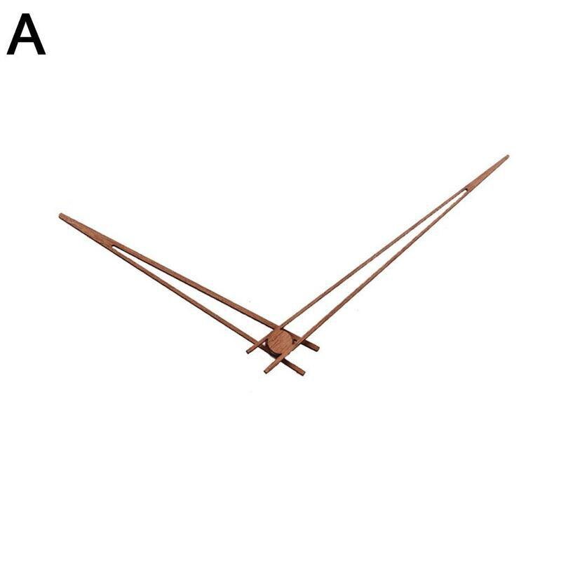 1pcs Wooden Pointers DIY Wall Clock Hands 10-12 Inch Clock Walnut Wood Needle Quartz Clock Replace Part Accessories: A