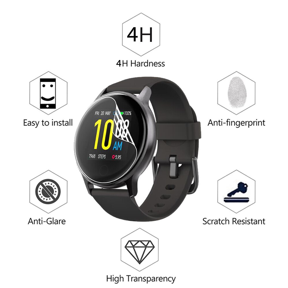 3Pcs 0.15mm Hydrogel Soft Clear TPU Film For UMIDIGI Uwatch 2S 2 S Smart Watch Full Screen Protector Anti-Scratch Film Not Glass