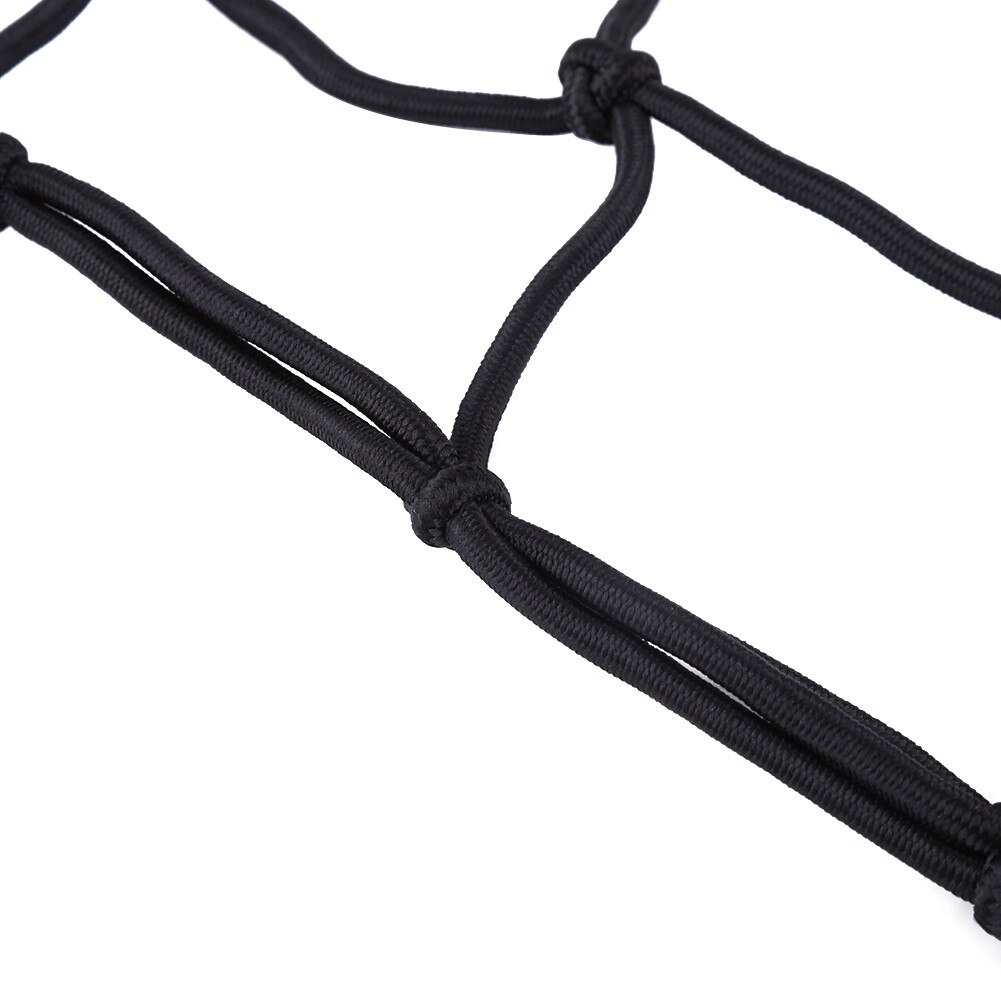 40 * 40cm 6 krok motorsykkel hjelm siste bagasje elastisk nett nett nett svart til enhver motorsykkel og firehjuling (atv)