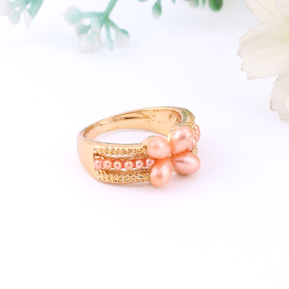 Vrouwen Goud Kleur Sieraden Sets Afrikaanse Kralen Verklaring Choker Ketting Oorbellen Armband Ring Bruiloft Accessorie