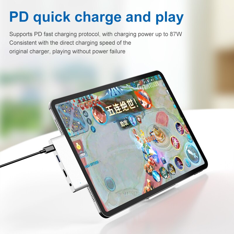Type-C extension Type C toHDMI-compatible multi-function HUB iPad Pro hub