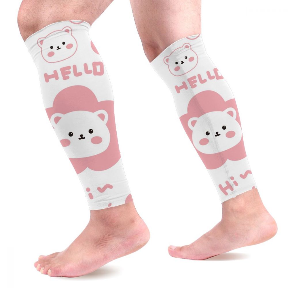 Sports Calf Bear Protector Calf Leg Running Compression Sleeve Socks Shin Splint Support Brace Guard Q007
