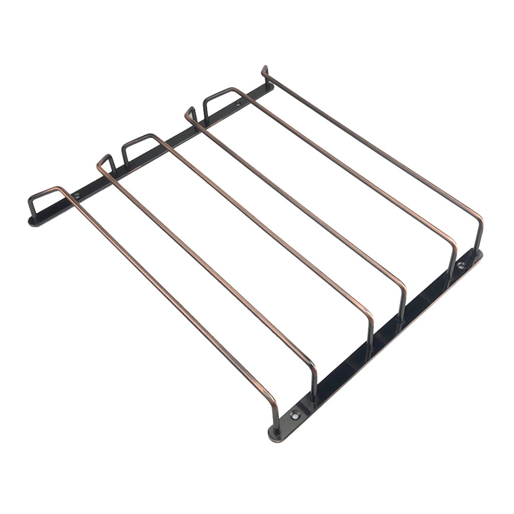 Metal Wire Stemware Wine Glass Rack Hanger Under Cabinet