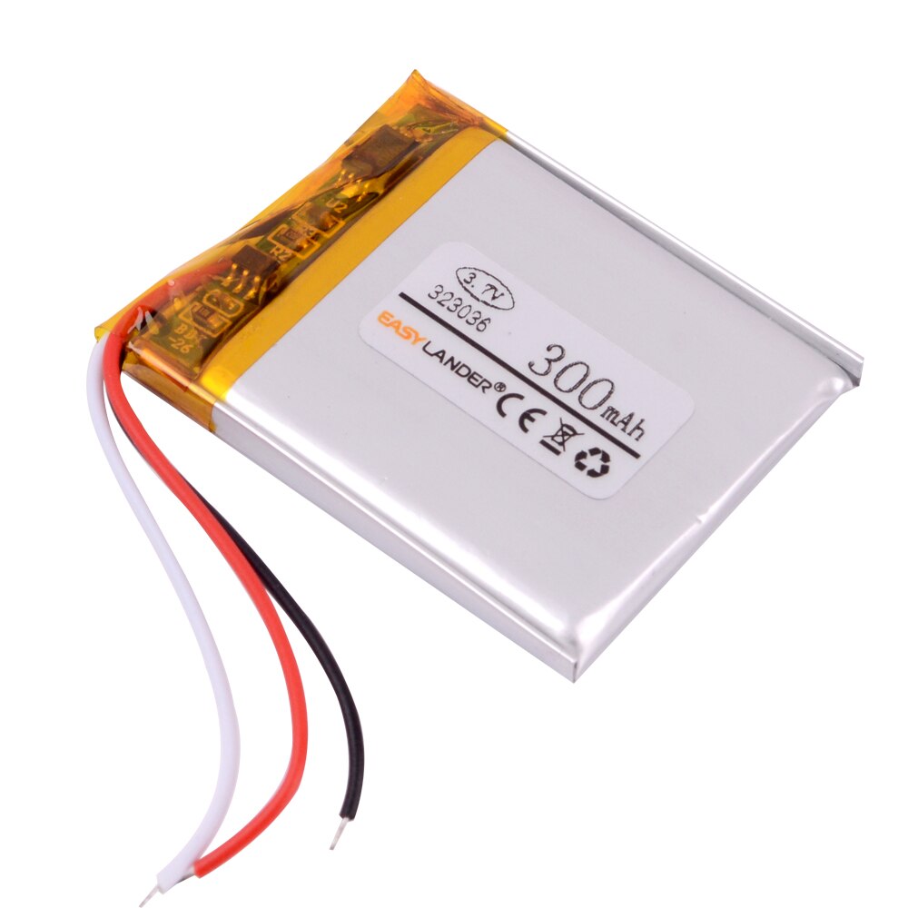 3 líneas 323036 3,7 V 300mAh Baterías de polímero de litio reemplazo genuino sansa para un clip sansa + reproductor mp3