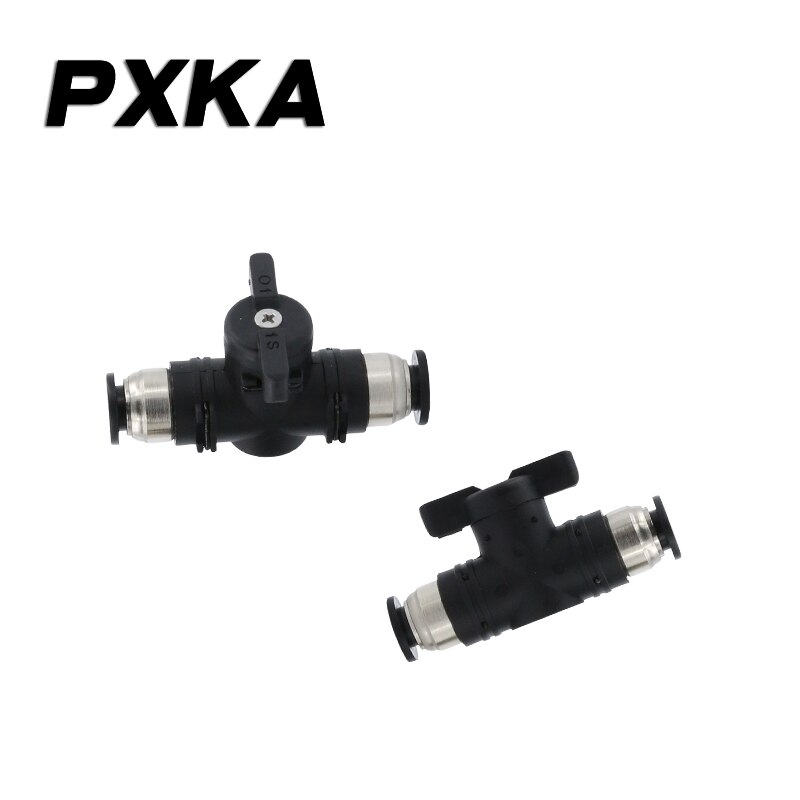 Pneumatisk forbindelse pu luftrør quick buc 8 hurtig interventionsventil 10mm manuel ventil rør slange skifte ventil