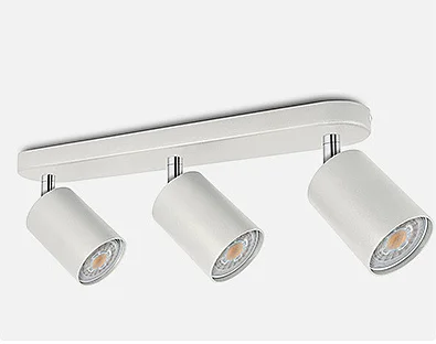 Heldere Installatie Plafond Anti-Glare Triple Heads Ronde Streep Schijnwerpers Slaapkamer Restaurant Lampen Omgevingsverlichting Downlights: lichtgeel / Bruin