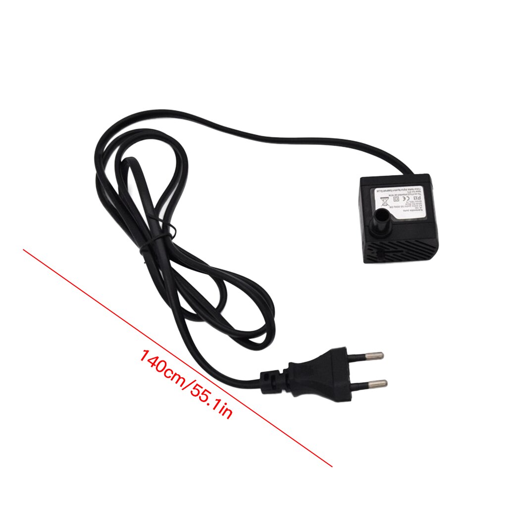 3W Waterpomp 180L/H Aquarium Fishtank Elektrische Dompelpomp Aquarium Accessoire