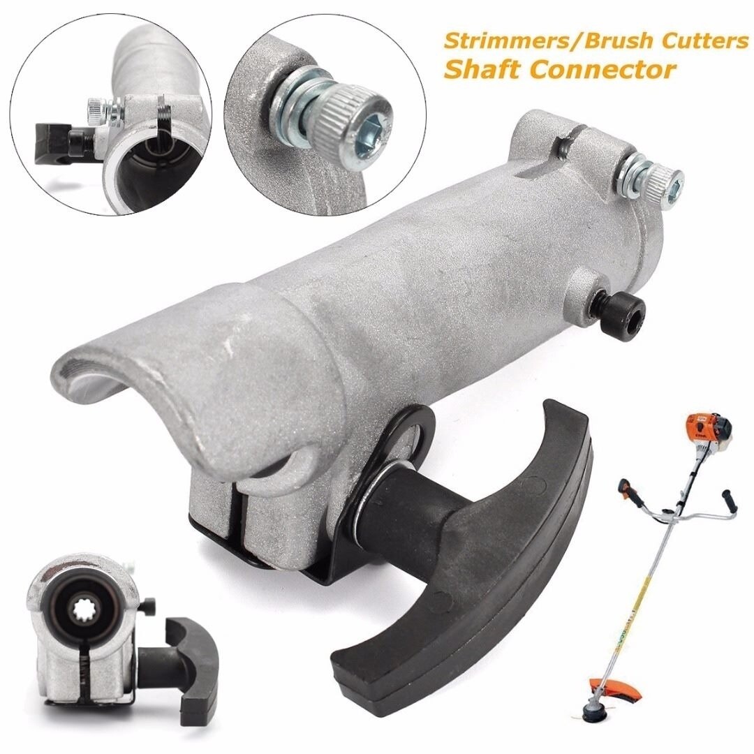 Shaft Connector Joining Clamp 26mm 9 Spline For Various Trimmer Brush Cutter