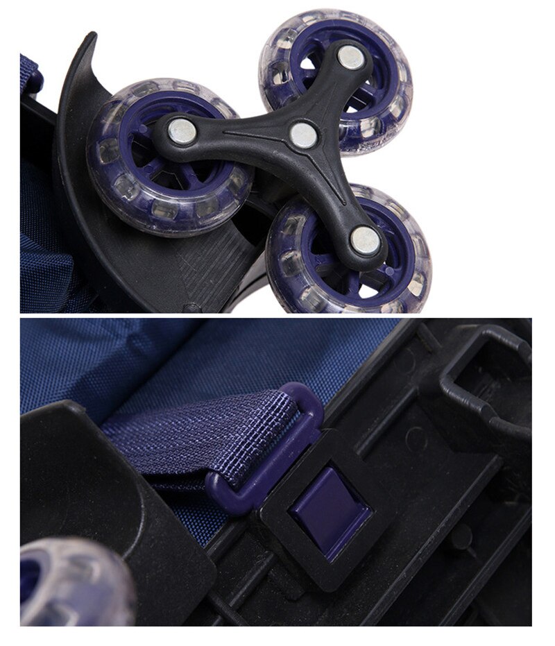 Kids 2/6 Wheels Removable Trolley Backpack Wheeled Bags School Bag for Boys Girls Travel Bags Child School Backpack Mochila