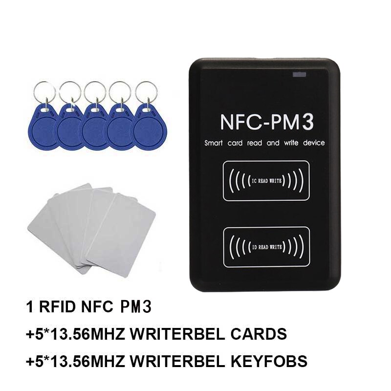 Pm3 ic författare 13.56 mhz rfid duplicator nfc full avkodning funktion kortläsare kopiator: Stil b