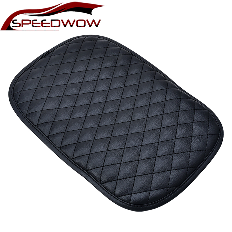 Speedwow Universele Auto Armsteun Cover Center Console Cover Auto Seat Armleuningen Doos Pads Pu Lederen Arm Rest Pad