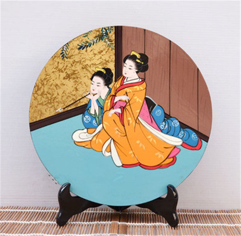 Decoração japonesa original de um único e tradicional, artesanato japonês, sala, verniz de pintura, utensílios para sushi, restaurante: 7