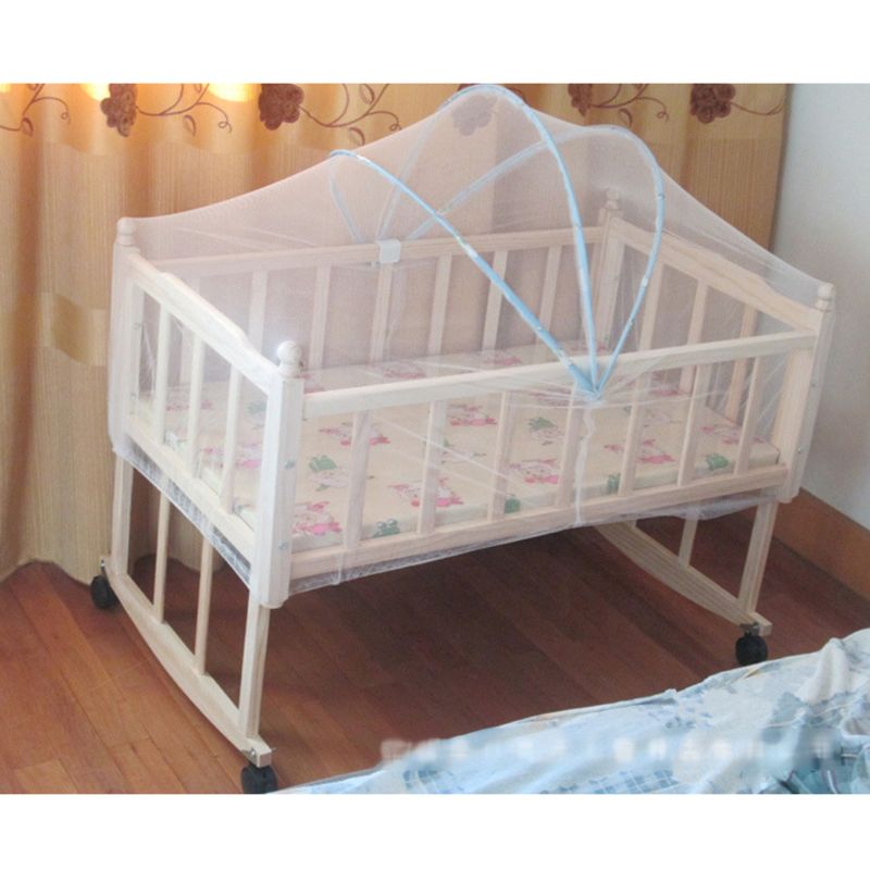 Baby Cradle Bed Mesh Mosquito Nets Foldable Summer Baby Arched Mosquitos Nets Portable Crib Netting For Infant Baby Cradle