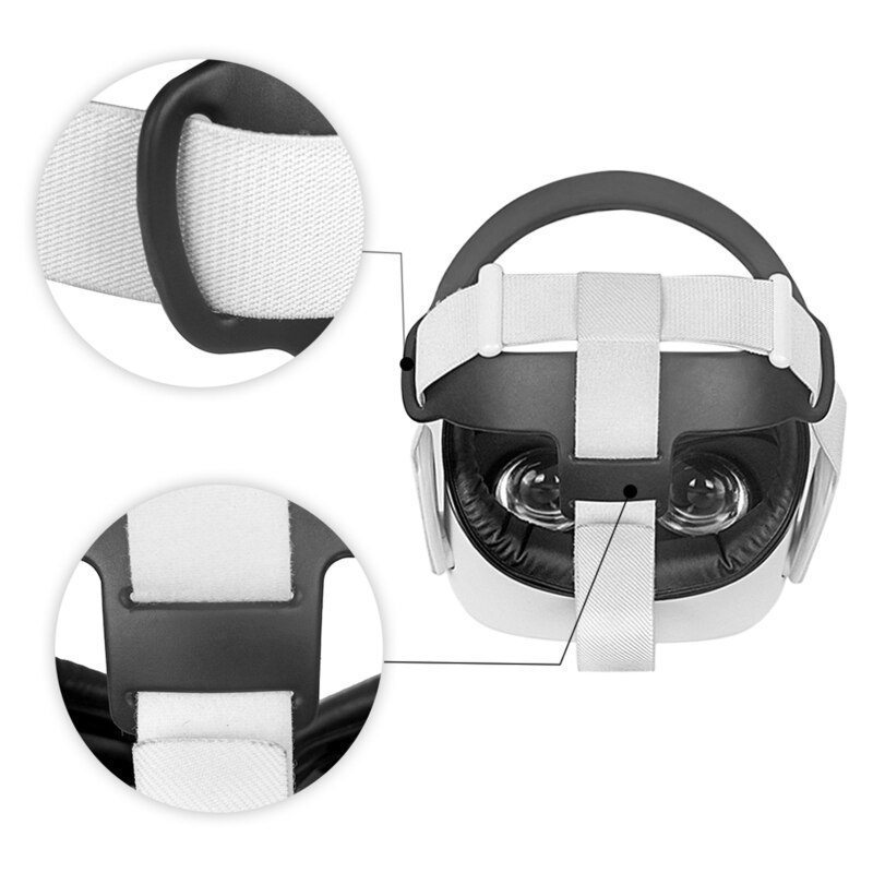 Tpu Vr Helmet Head Strap Foam Pad Voor Oculus Quest 2 Vr Headset Hoofdband