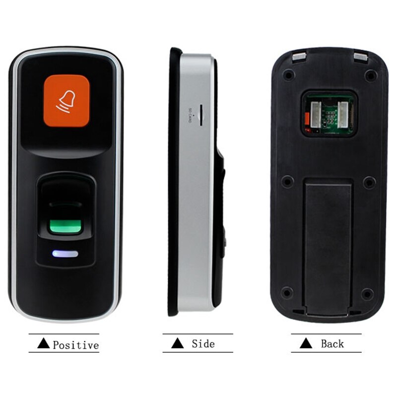 Rfid Standalone Vingerafdruk Slot Toegangscontrole Reader Biometrische Vingerafdruk Toegang Controller Deuropener Ondersteuning Sd-kaart Deur