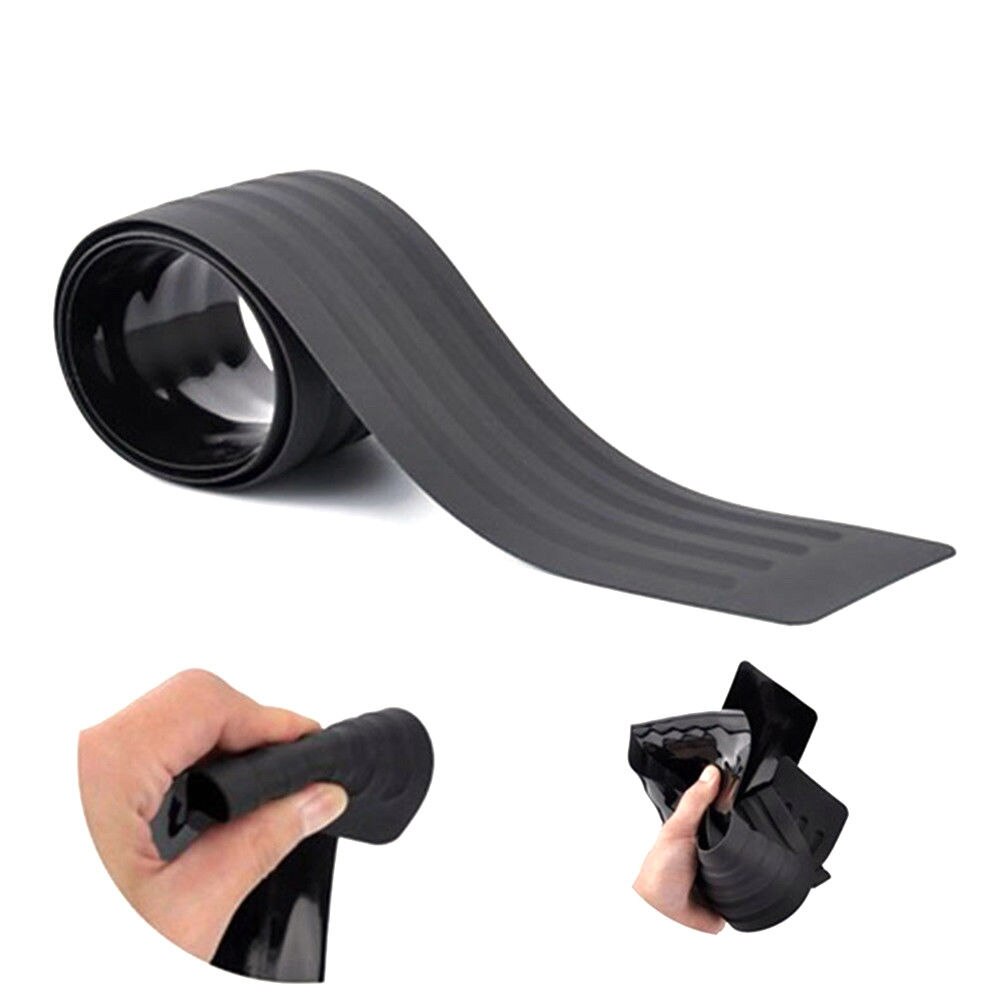 Adhesivo para maletero de coche SUV, Protector de umbral de puerta para parte trasera de carrocería, parachoques, barra de rascar, Protector, embellecedor, cubierta de goma, cinta protectora, alfombrilla de estilo de coche