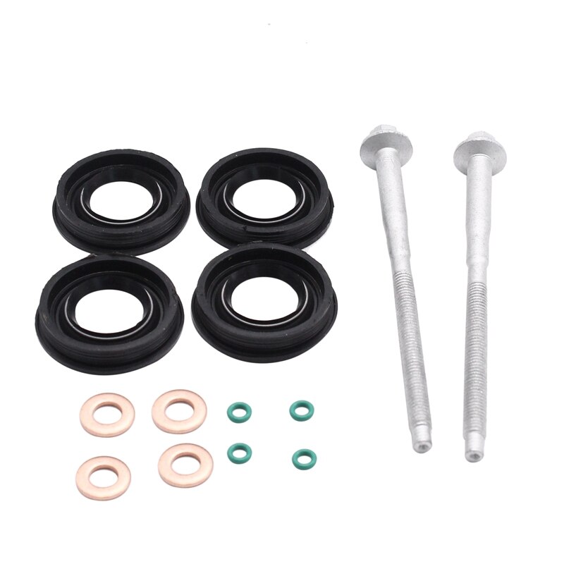 Car Fuel Injector Seal + Washer + O-Ring + Injector Bolts for Ford Transit MK7 2.2 2.4 3.2 TDCI 2006