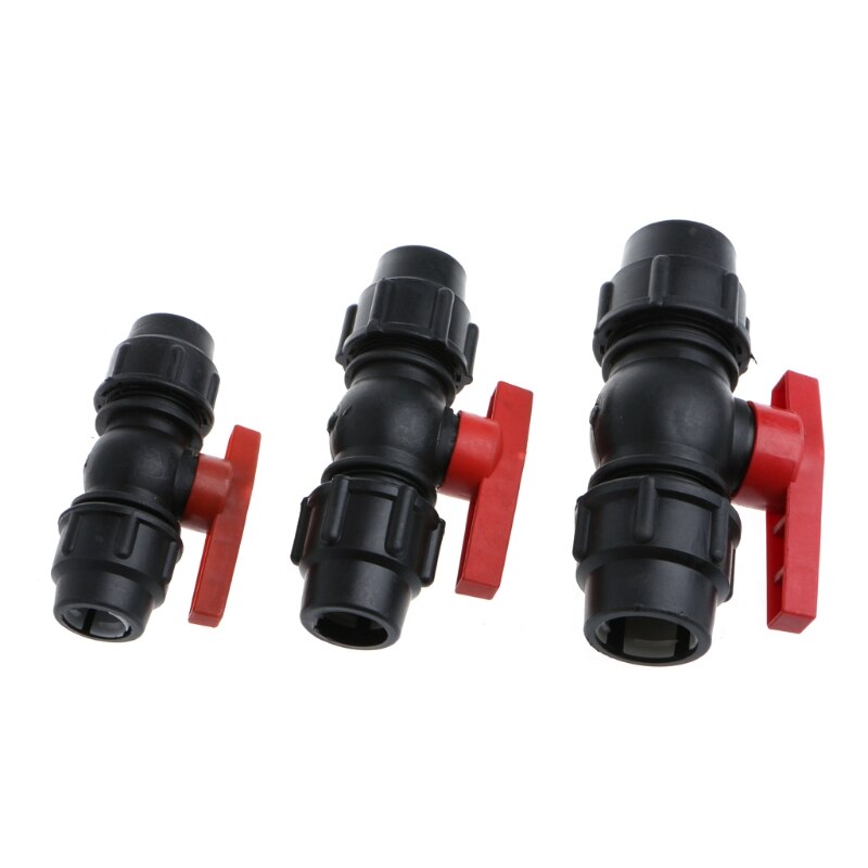 20/25/32mm Plastic Water Pipe Quick Valve Connector PE Tube Ball Valves Accessories