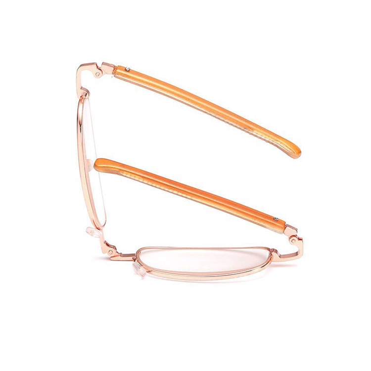 Näyttävät kevyet mini taitettavat lukulasit naiset miehet  +1.0 to 4.0 kannettavat suurentavat presbyopia silmälasit laatikolla unisex