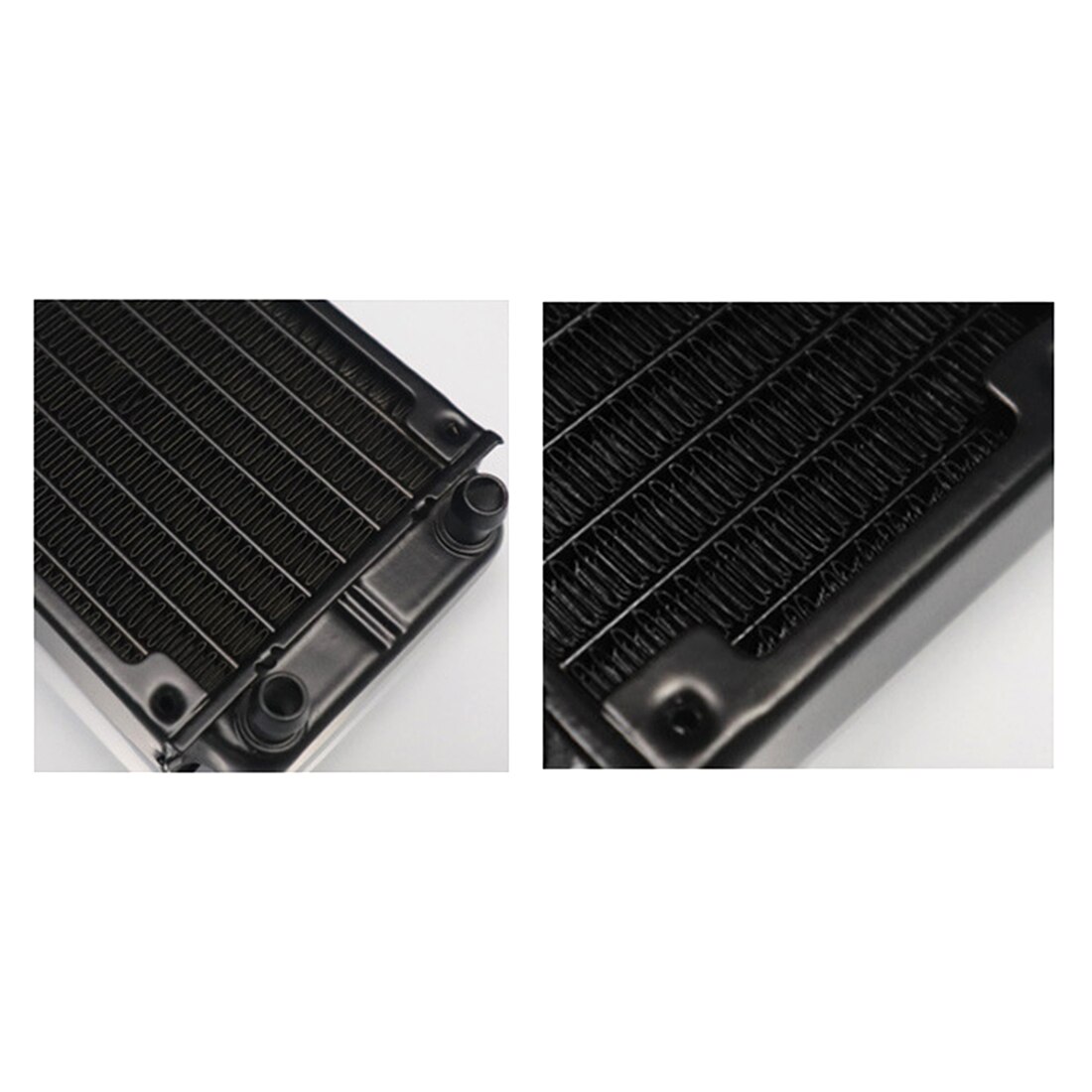 360mm Aluminum Computer Radiator Water Cooler Cooling Heatsink Exchanger Water Cool System For Computer For Children-Black White