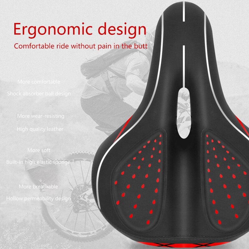 Bike Seat Meest Comfortabele Vervanging Fietszadel Universal Fit Voor Hometrainer En Outdoor Fietsen