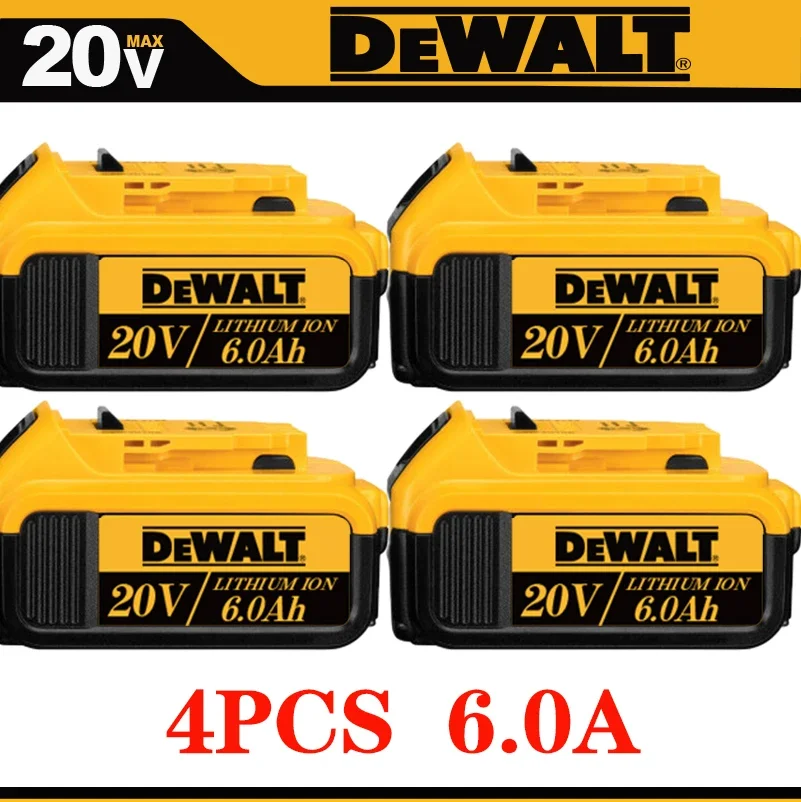 100% DEWALT originele 18V, 6.0AH, DCB115, DCB118 acculader, snel opladen, lithiumbatterij, gereedschapsbatterij