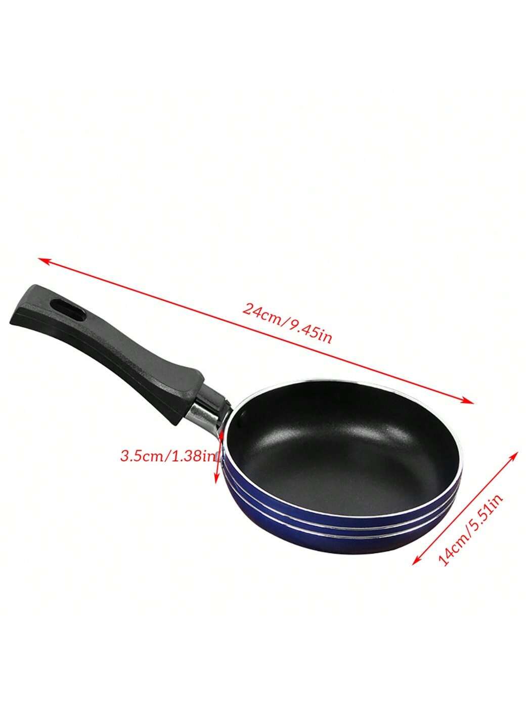 12cm/14cm/16cm Mini Frying Pan Non-Stick Steel Frypan Pot Saucepan Random Color For Cookware Kitchen Cookware（Random color）