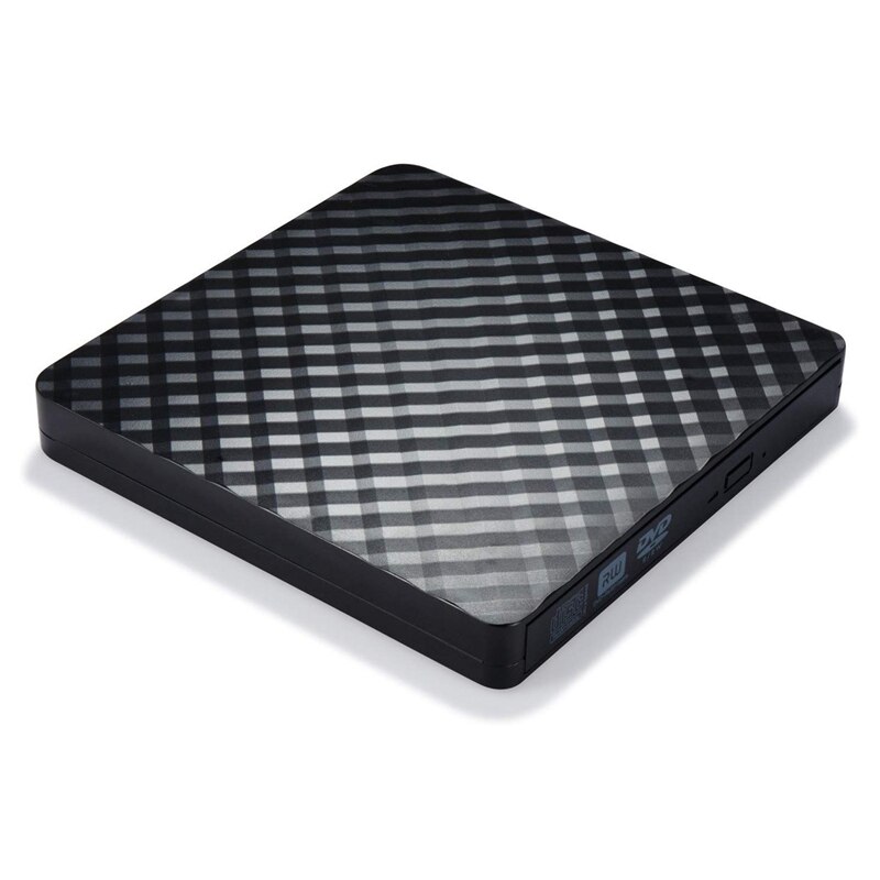 External DVD Drive USB 3.0, Portable CD DVD /-RW Optical Drive Burner Writer for Windows 10/8 / 7 Laptop Desktop(Black)