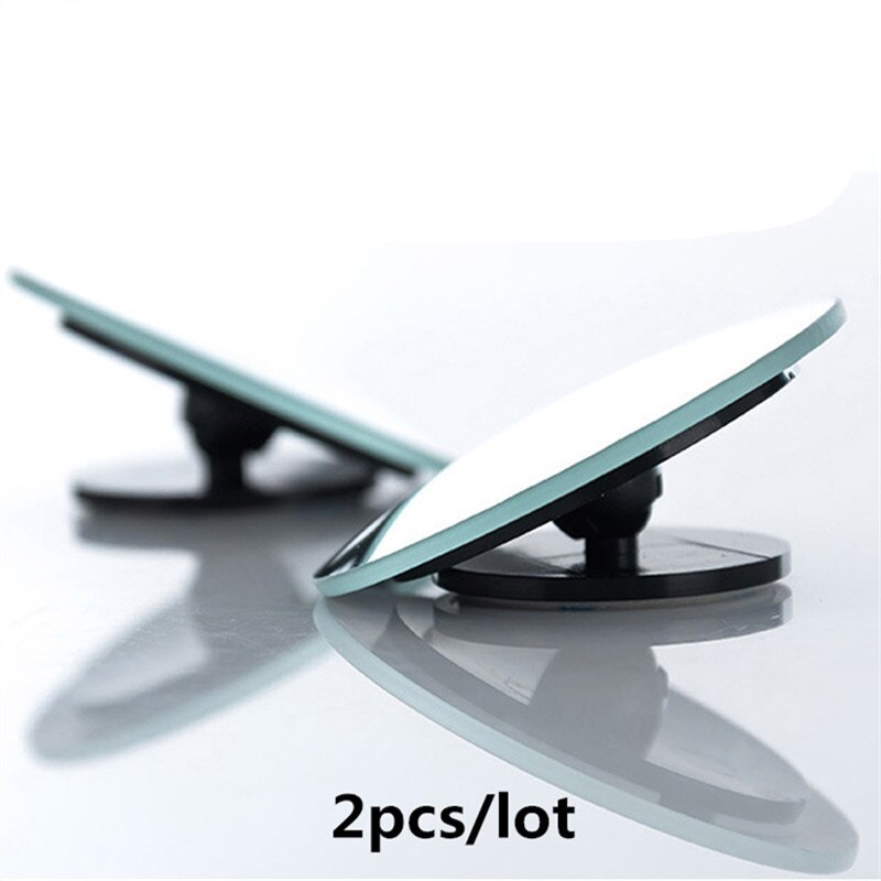 2Pcs/Lot 360 Degree Blind Spot Car Convex Mirror Wide Angle Round Rearview Mirror For Parking Rear View Mirror Rain Shade safety: 2PCS