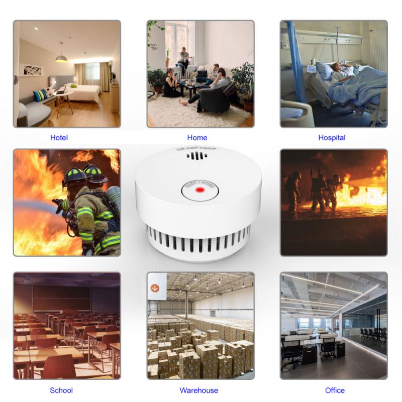 Smart smoke detector Voice Warn Sensor Smart Home Security Fire Protection High Sensitive Battery 10 Years Of Use