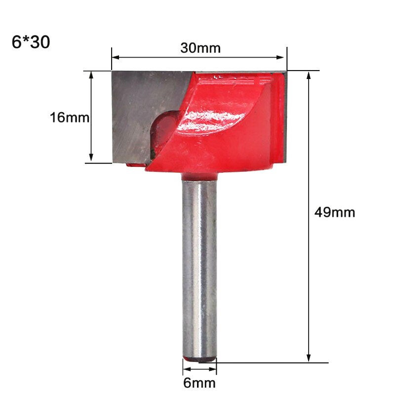 1Pc 10/13/16/18/20/22/25/30/32mm Surface Planing Wood Milling Router Bits Bottom Cleaning Wood Cutting Router Bit