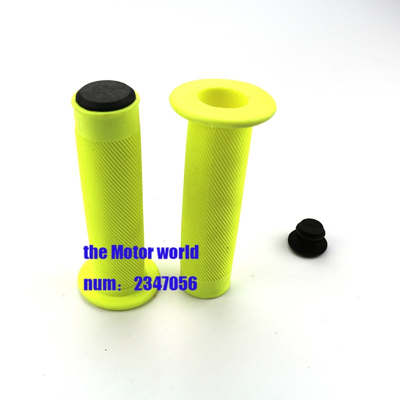 yellow Rubber Grip Handle Bar Motorcycle Grips 7/8" 22mm Grips Protector Handlebar Universal For ATV moto