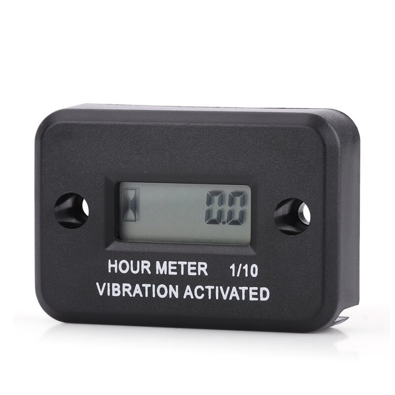 Motorcycle Tach Vibration Activated Hour Meter Counter Waterproof For ATV Snowmobile Gas Motor Boat Motor