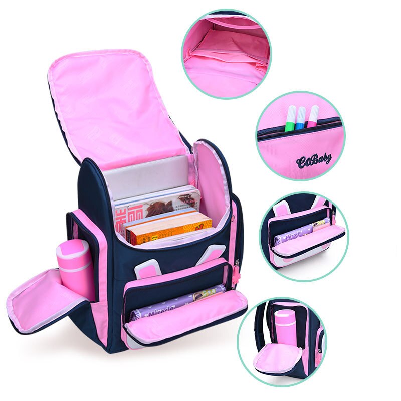 Girls School Bags Children Backpack Primary Bookbag Orthopedic Princess Schoolbags Mochila Infantil sac a dos enfant