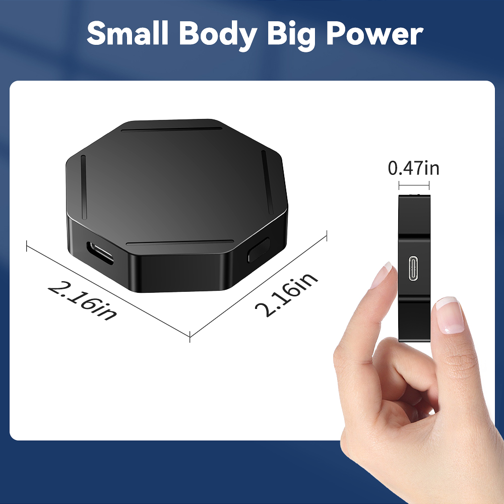 2-in-1 draadloze CarPlay-adapter Bedraad naar draadloze Carplay voor Android Auto/Carplay USB-aansluiting Auto-auto-adapter Plug & Play