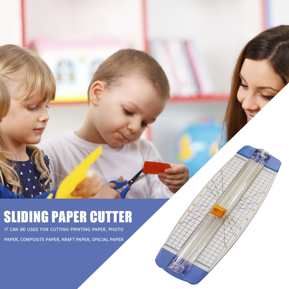 Snijden Mes Sliding Kleine Papiersnijder Foto Trimmers Kinderen Kleuterscholen Plakboek Cutter Vel Sterven Machine