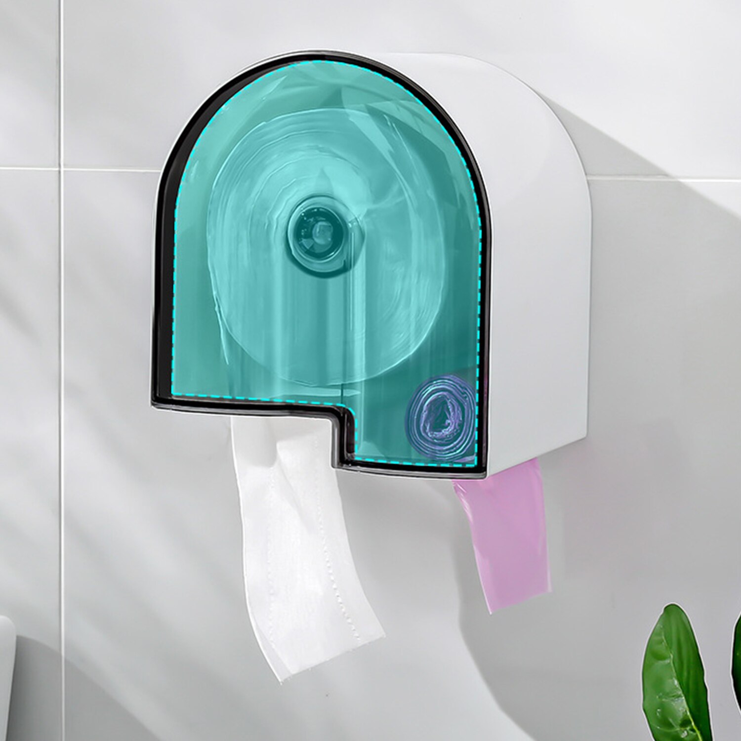 Papieren Handdoek Dispenser Wandmontage Papier Houder Dispenser Waterdichte Badkamer Toiletpapier Dispenser Vuilniszakken Dispenser